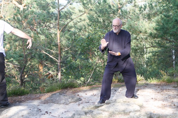 Antoine doing Taikiken defence training