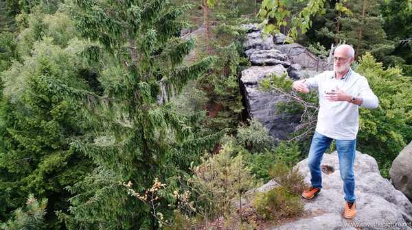 Antoine Ritsuzen on top of the Bohemion forest