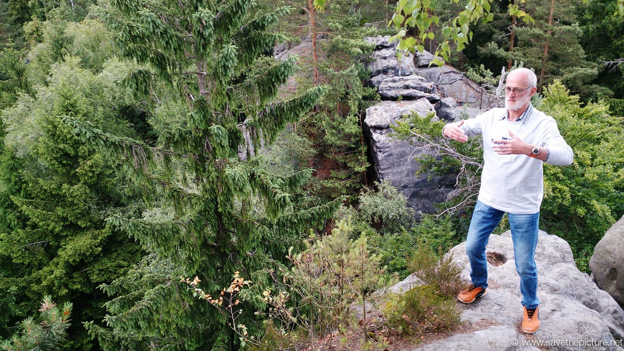 Antoine Ritsuzen on top of the Bohemion forest