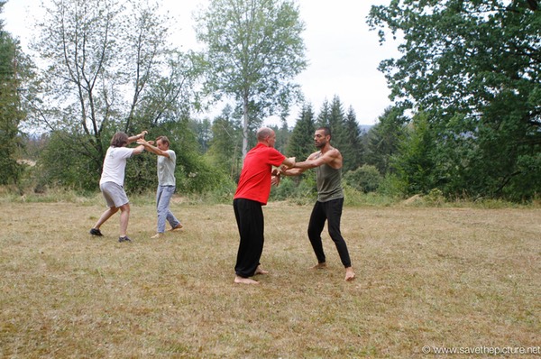 Jochem and Omid Taikiken, light sparring