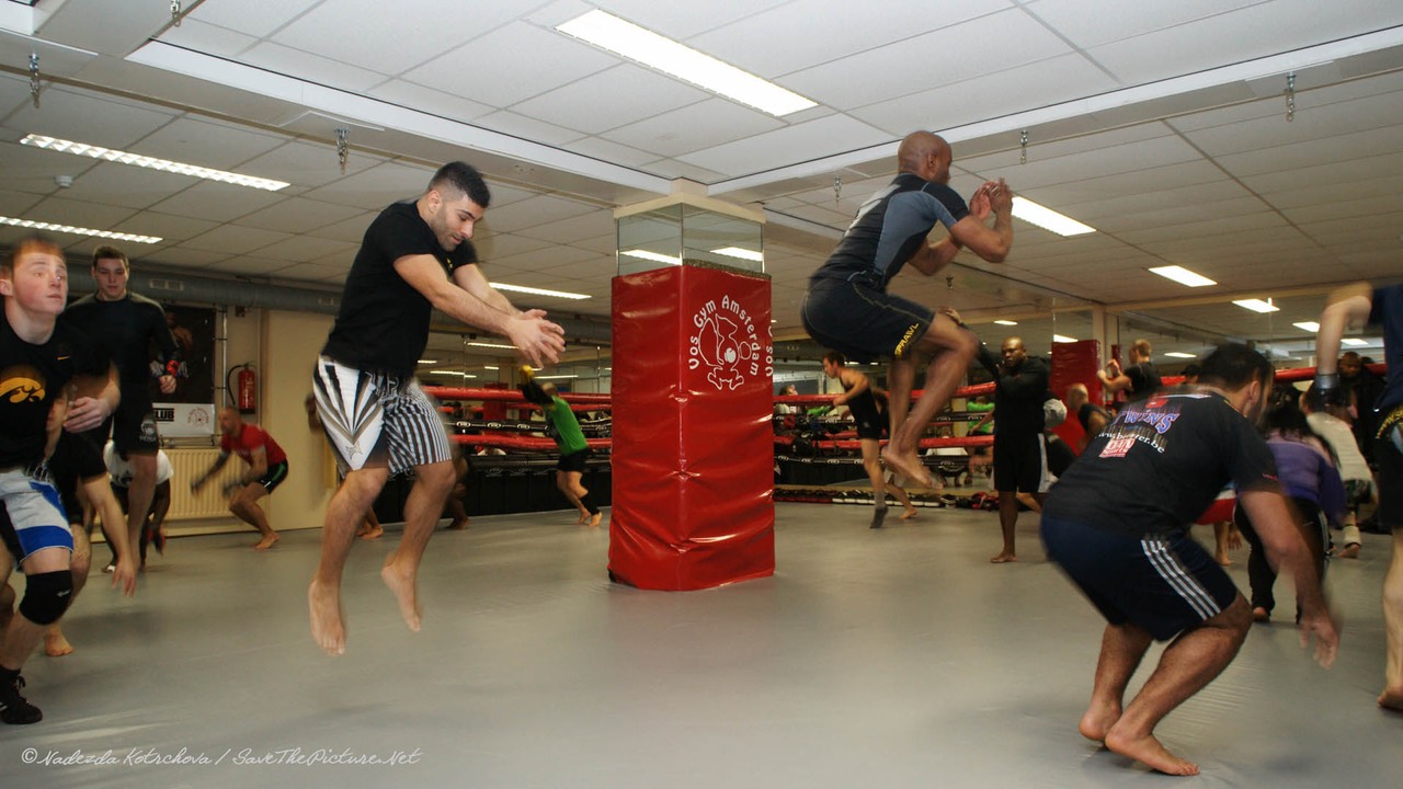 MMA training, warming up 1