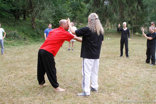 Taikiken crossing hand training