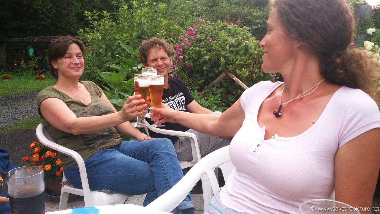 Taikiken Czech workshop 2014, a well deserved pivo after s day training!