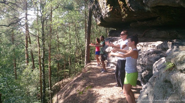 Taikiken Natural Tuning, early morning Ritsuzen practice on the ledge