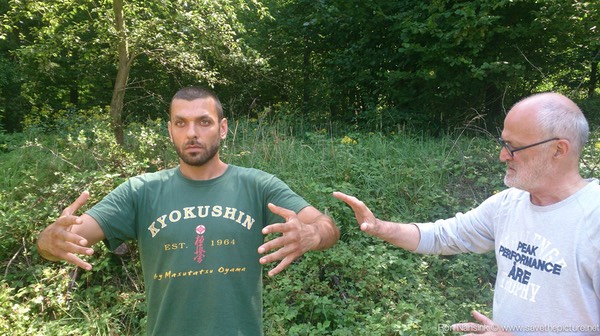 Taikiken Natural Tuning, Antoine checking Coach Omid's Ritsuzen