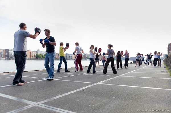 Yourlab workout at the dock